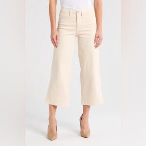 OAT New York High Waist Wide Leg Crop Jeans | Stretch Denim | Size 29